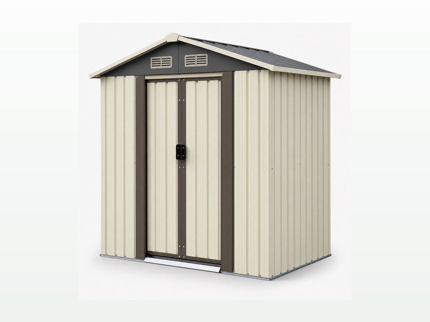 Champagne color gable roof shed