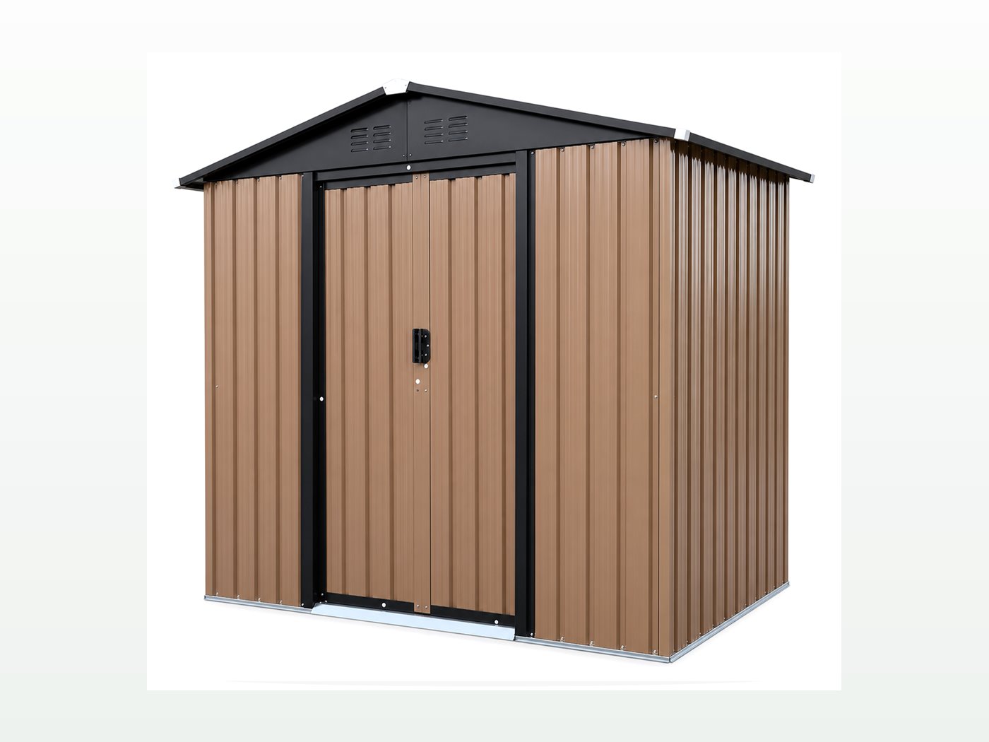 Coffee color gable roof shed